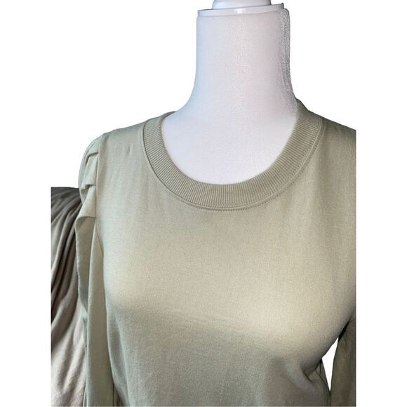 Cloth By Design Light Mint Green Cotton Crew Sweatshirt - Picture 4 of 9